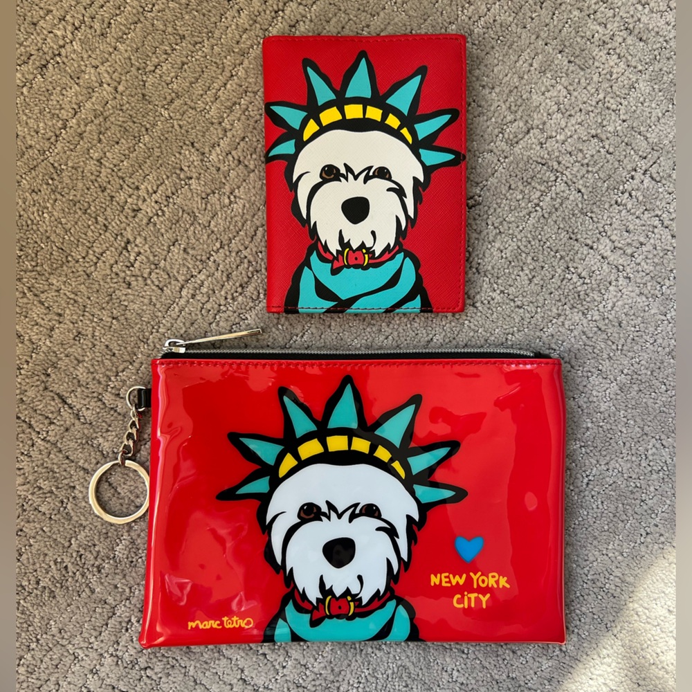 Marc Tetro Bundle - New York City Dog Pouch and Passport Holder